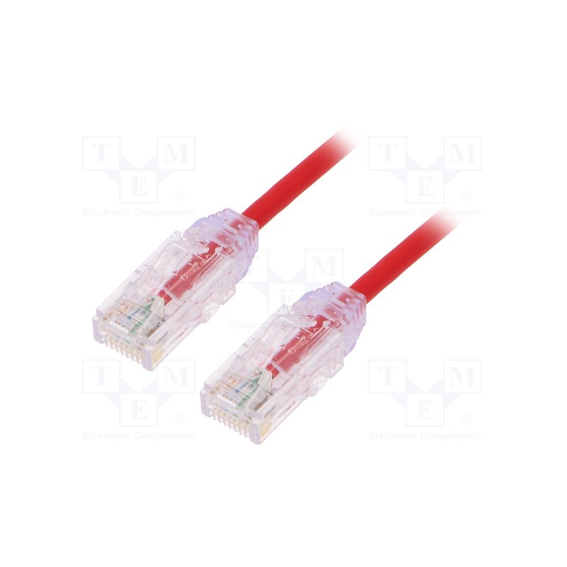 1 pcs x PANDUIT - UTP28SP3MRD - Patch cord, TX6-28™,U/UTP, 6, stranded, Cu, LSZH, red, 3m, 28AWG