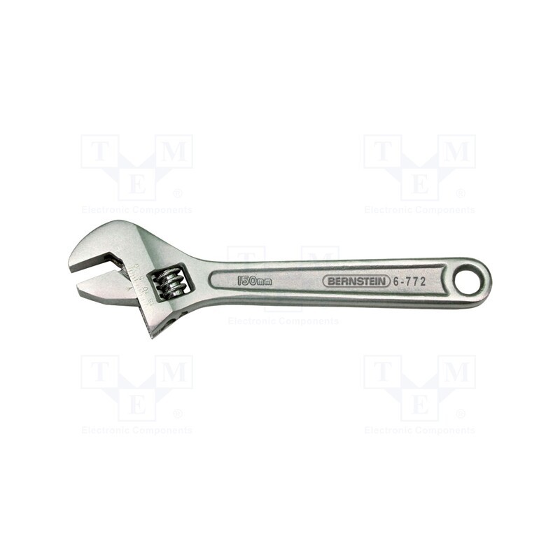 1 pcs x BERNSTEIN - 6-772 - Wrench, adjustable, 150mm, Max jaw capacity: 19mm