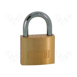 1 pcs x KASP - K12050D - Padlock, brass, hardened steel shackle,double bolted, shackle