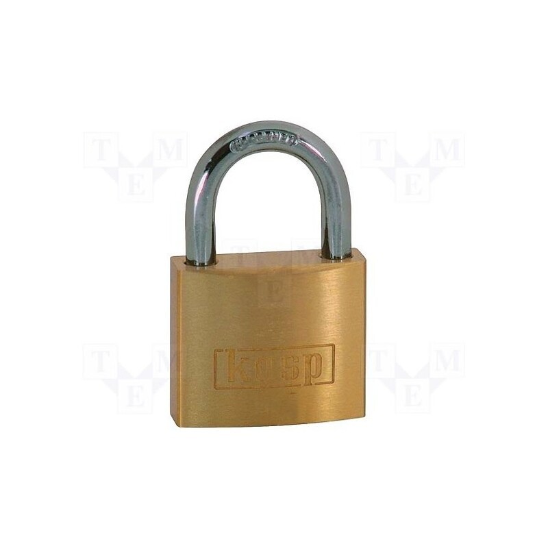 1 pcs x KASP - K12050D - Padlock, brass, hardened steel shackle,double bolted, shackle