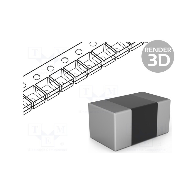 100 pcs x MURATA - BLM03AG121SN1D - Ferrite: bead, Imp.@ 100MHz: 120Ω, SMD, 0.2A, 0201, R: 0.5Ω