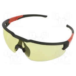 1 pcs x Milwaukee - 4932478927 - Safety spectacles, Lens: yellow, Features: anti-scratch coating