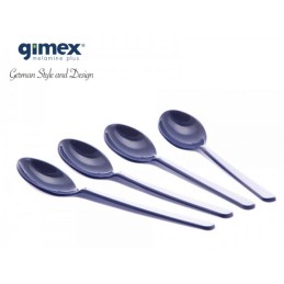 Set of 4 navy blue spoons, melamine Gimex