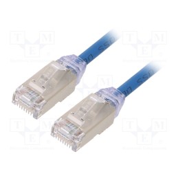 1 pcs x PANDUIT - STP28X3MBU - Patch cord, F/UTP,TX6A-28™, 6a, solid, Cu, LSZH, blue, 3m, 28AWG