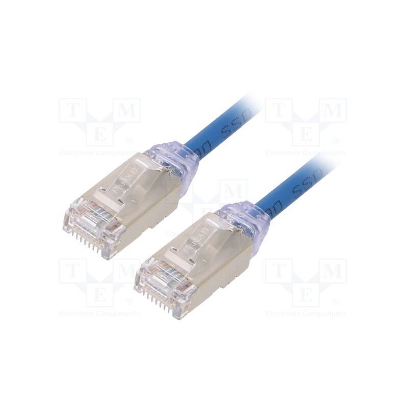 1 pcs x PANDUIT - STP28X3MBU - Patch cord, F/UTP,TX6A-28™, 6a, solid, Cu, LSZH, blue, 3m, 28AWG