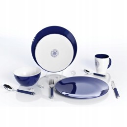 Set of 4 navy blue spoons, melamine Gimex