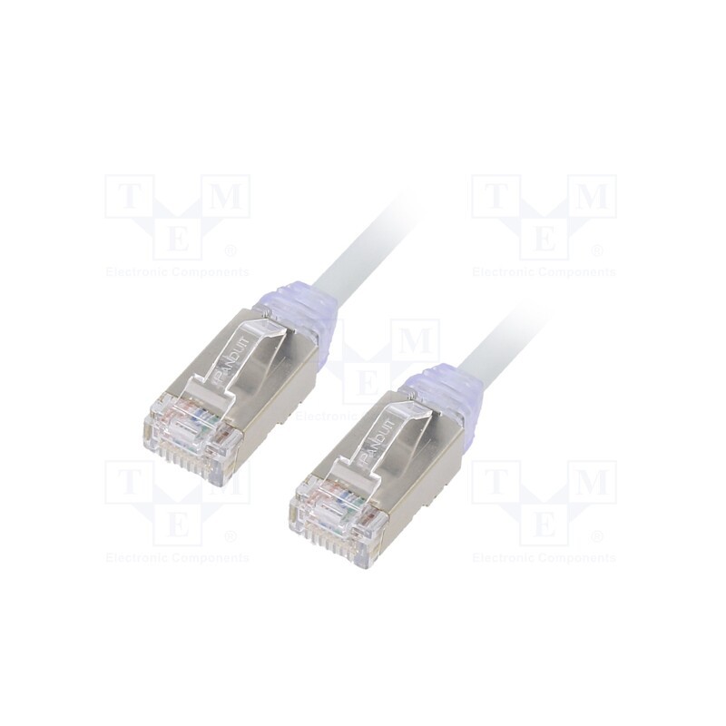 1 pcs x PANDUIT - STP28X2MIG - Patch cord, F/UTP,TX6A-28™, 6a, solid, Cu, LSZH, grey, 2m, 28AWG