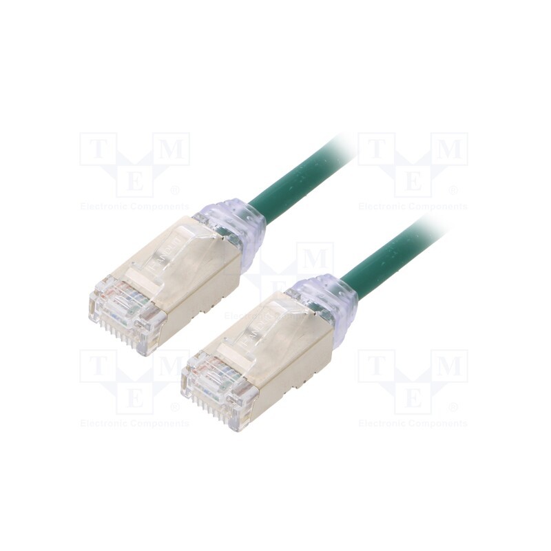 1 pcs x PANDUIT - STP28X2MGR - Patch cord, F/UTP,TX6A-28™, 6a, solid, Cu, LSZH, green, 2m, 28AWG