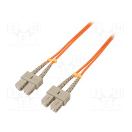 1 pcs x QOLTEC - 54010 - Fiber patch cord, OM2, SC/UPC,both sides, 1m, LSZH, orange