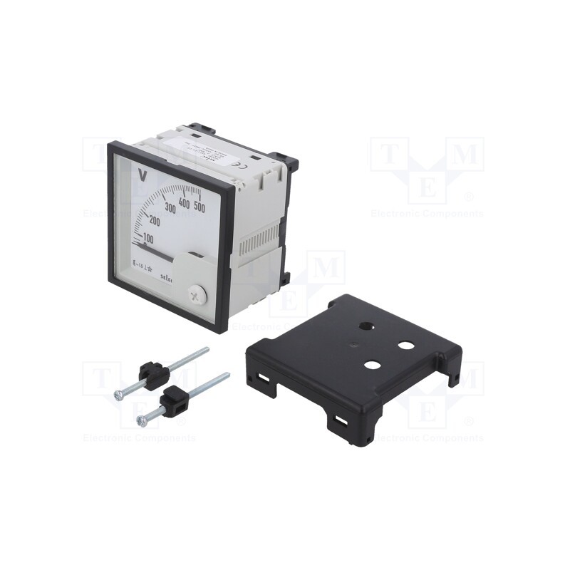 1 pcs x SELEC - AM-V-2-L-CE - Voltmeter, on panel, 0÷500V, Class: 1.5, 50÷60Hz, 72x72x68mm