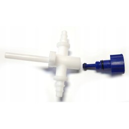 Flow water drain valve for hose diameter 10 and 12 mm, Reich thread