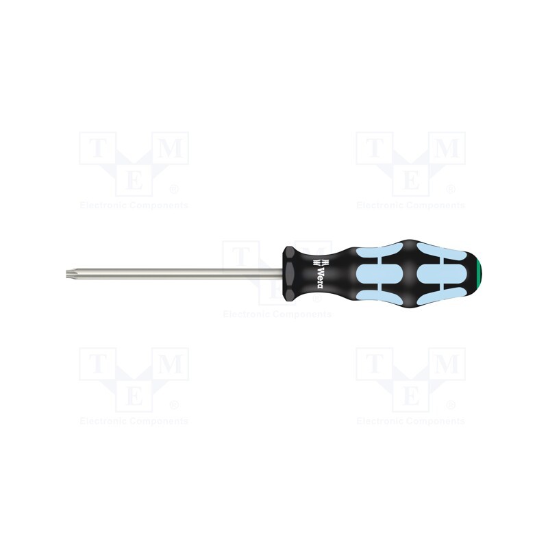 1 pcs x WERA - 5032057001 - Screwdriver, Torx®, TX30, Blade length: 115mm, Overall len: 220mm