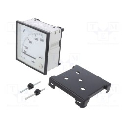 1 pcs x SELEC - AM-V-3-L-CE - Voltmeter, on panel, 0÷500V, Class: 1.5, 50÷60Hz, 96x96x68mm