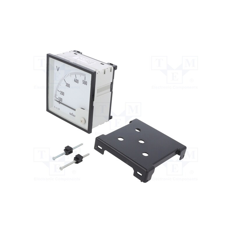 1 pcs x SELEC - AM-V-3-L-CE - Voltmeter, on panel, 0÷500V, Class: 1.5, 50÷60Hz, 96x96x68mm