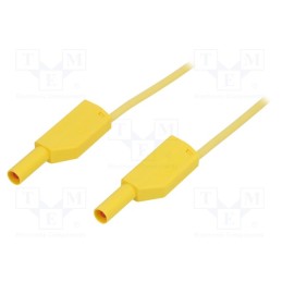 1 pcs x STu00c4UBLI - 28.0126-20024 - Test lead, 19A, banana plug 4mm,both sides, Urated: 1kV, Len: 2m