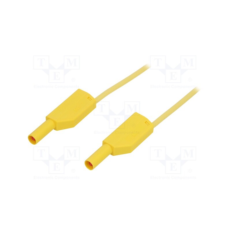 1 pcs x STu00c4UBLI - 28.0126-20024 - Test lead, 19A, banana plug 4mm,both sides, Urated: 1kV, Len: 2m
