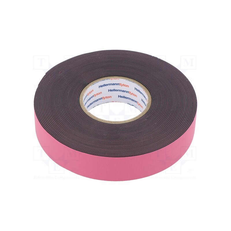 1 rol x HELLERMANNTYTON - 711-10200 HELATAPE POWER600 - Tape: self-amalgamating, black, 19mm, L: 6.7m, Thk: 760um, -40÷80°C