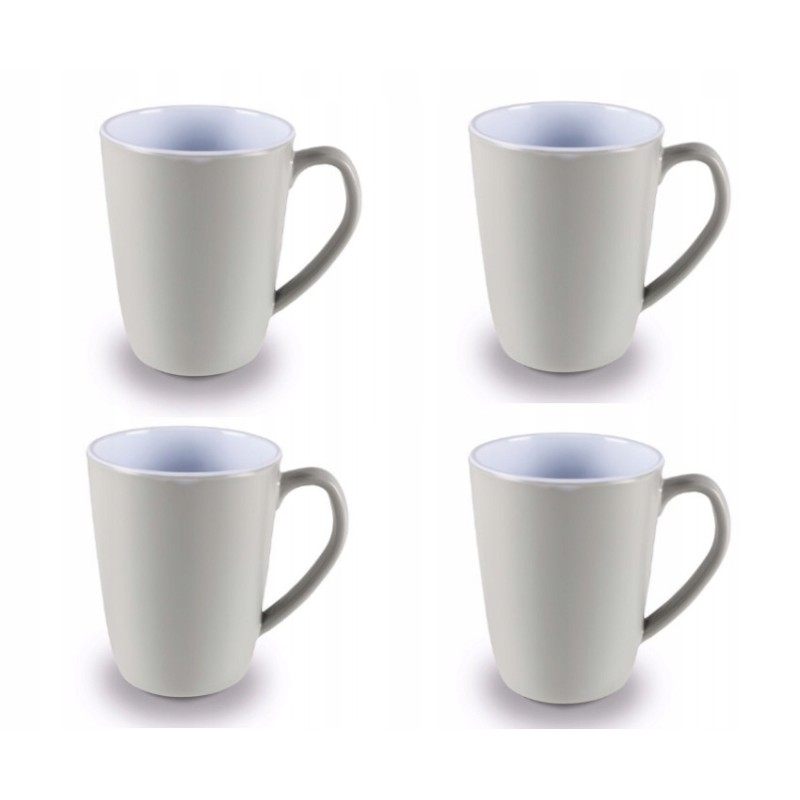 Kampa Heritage Seraph Gray mugs, 4 pcs, 100 melamine