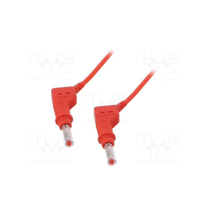 1 pcs x STu00c4UBLI - 66.9407-15022 - Connection cable, 32A, banana plug 4mm,both sides, Len: 1.5m, red
