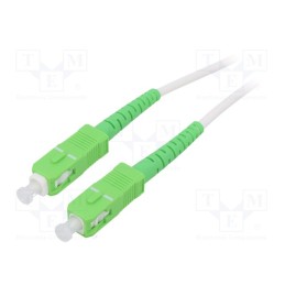 1 pcs x Goobay - 59606 - Fiber patch cord, OS2, SC/APC,both sides, 30m, LSZH, white