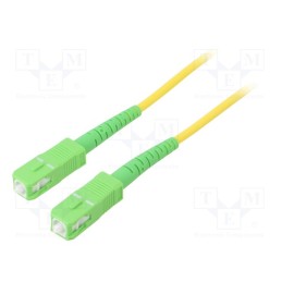 1 pcs x Goobay - 59640 - Fiber patch cord, OS2, SC/APC,both sides, 3m, LSZH, yellow