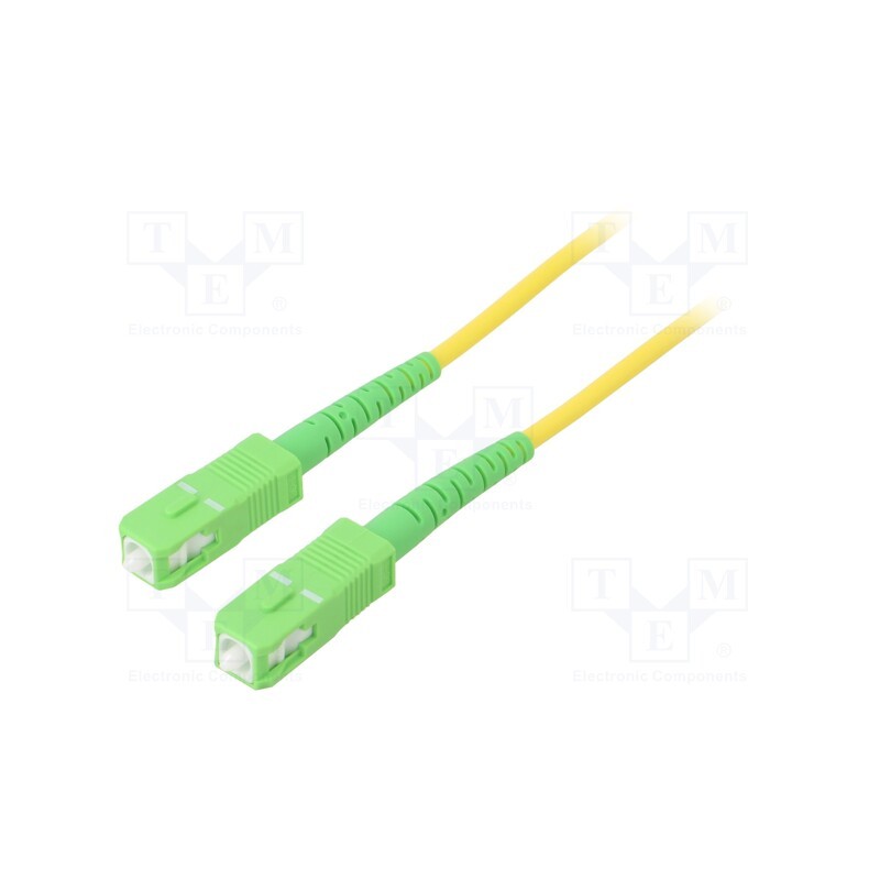 1 pcs x Goobay - 59640 - Fiber patch cord, OS2, SC/APC,both sides, 3m, LSZH, yellow