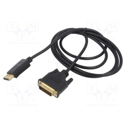 1 pcs x SAVIO - SAVKABELCL-10 - Cable, Ethernet,HDMI 1.4, DVI-D (18+1) plug,HDMI plug, Len: 1.5m