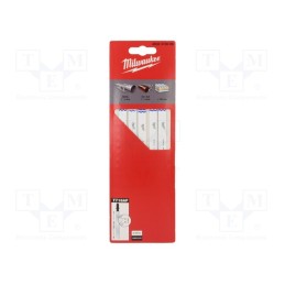 1 pcg x Milwaukee - 4932373086 - Hacksaw blade, universal, 155mm, 5pcs, Kind of holder: T