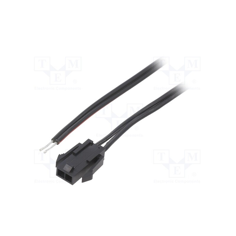 1 pcs x ESPE - KABX-2PMS-L800 - Cable, Micro-Fit 3.0, male,cables, PIN: 2, 0.8m, 4A, Insulation: PVC