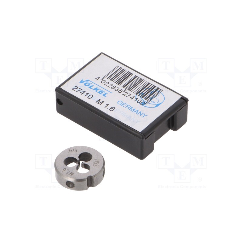 1 pcs x Vu00d6LKEL - 27410 - Threading die, high speed steel stal szybkotnąca HSS, M1,6