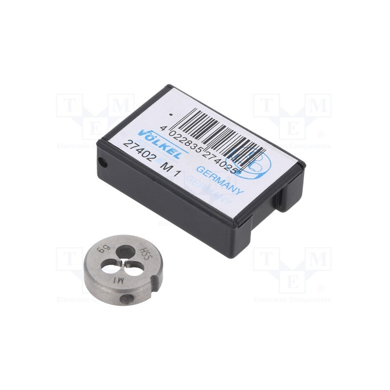 1 pcs x Vu00d6LKEL - 27402 - Threading die, high speed steel stal szybkotnąca HSS, M1, 0.25