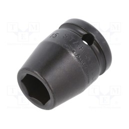 1 pcs x STAHLWILLE - 23010015 - Socket, 6-angles,socket spanner,impact, HEX 15mm, 1/2', 38mm