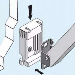 Attaching the wall bracket to the Thule awning legs