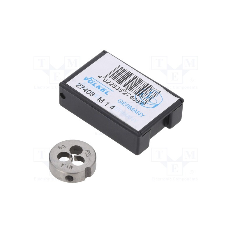 1 pcs x Vu00d6LKEL - 27408 - Threading die, high speed steel stal szybkotnąca HSS, M1,4, 0.3