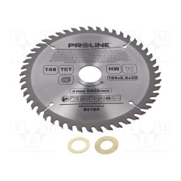 1 pcs x PROLINE - 84184 - Circular saw, Ø: 184mm, Øhole: 30mm, Teeth: 48, cemented carbide