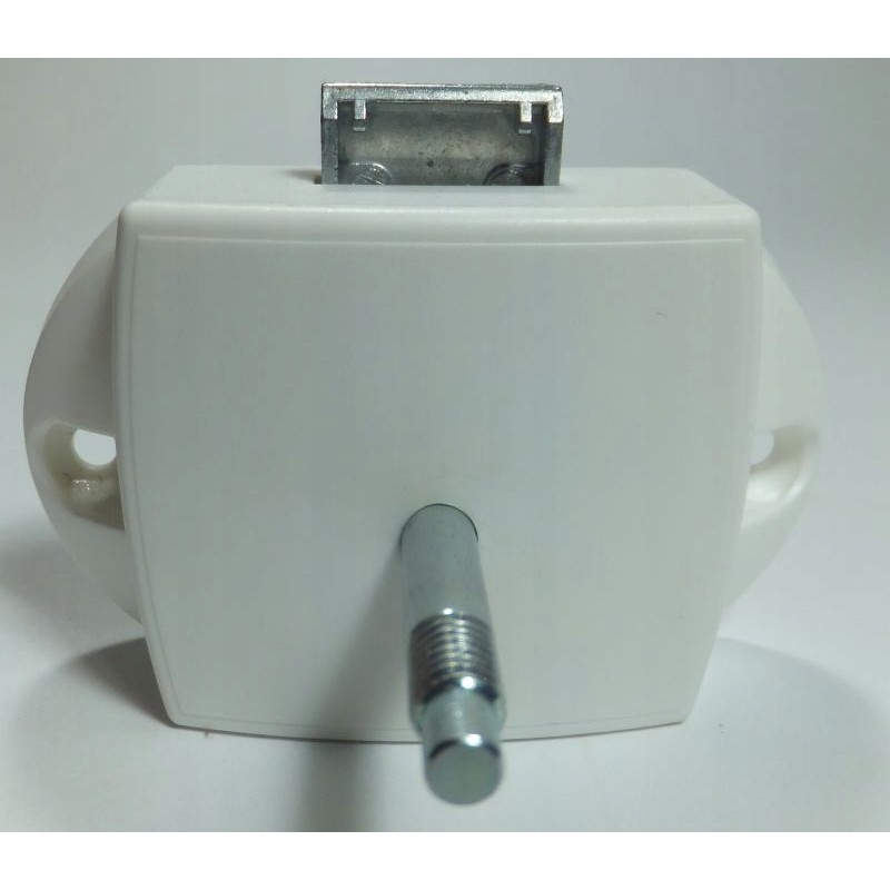 Plastic bathroom lock for a camper trailer