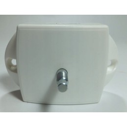 Plastic bathroom lock for a camper trailer