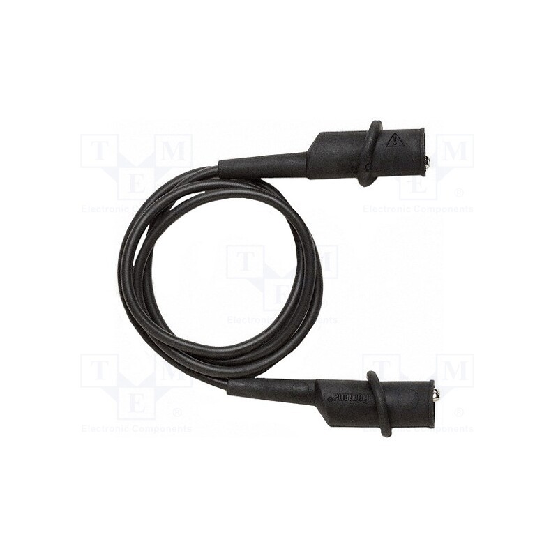 1 pcs x POMONA - 6576-24-0 POMONA - Test lead, 10A, both sides,aligator clip, Urated: 1000V, Len: 0.6m