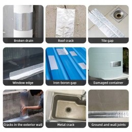 Butyl tape adhesive foil for camper and trailer, sealing adhesive