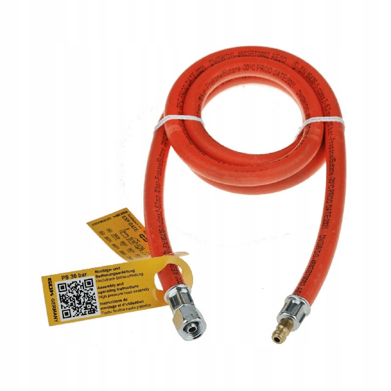 Gok gas hose 1 4 lh ps 10 b quick connector 200 cm