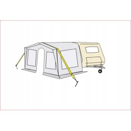 Storm zone of the vestibule tent 11 meters