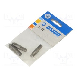 1 pcg x UNIOR - 602425 - Screwdriver bit, Phillips, PH4, Overall len: 38mm, 3pcs.