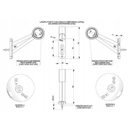 Marker lamp trailer tow truck LD 726 P LED right