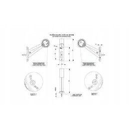 Marker lamp trailer tow truck LD 726 P LED right