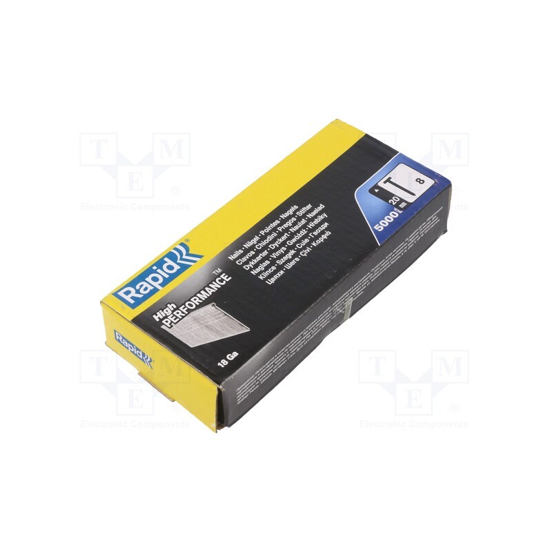 1 pcg x RAPID - 40100533 - Nails, Ø: 1.2mm, L: 20mm, galvanised steel, 5000pcs.