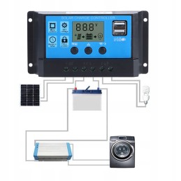 12v 24v 30a energy charge controller