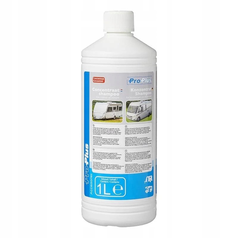 Concentrated liquid shampoo for washing camper trailers