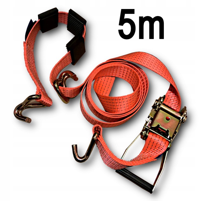 Three-point transport belt for tow trucks 50mm 5m