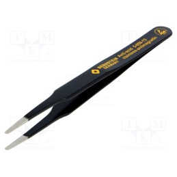 1 pcs x BERNSTEIN - 5-059-13 - Tweezers, non-magnetic, Tipwidth: 2mm, Blade tip shape: rounded