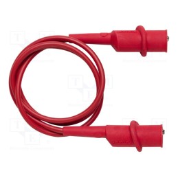 1 pcs x POMONA - 6576-36-2 - Test lead, 10A, both sides,aligator clip, Urated: 1kV, Len: 0.91m